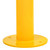 Surface Mounted Bollard 90mm Yellow - Black Cap