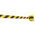 Wall Mount Retractable Barrier  - Black/Yellow