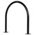 Bike Rack Surface Mounted Hoop Galvanised Black