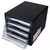 Deli Desktop 5 Drawer File Cabinet Black (275 x 340 x 260mm), Each
