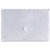 Osmer Plastic Document Wallet with Velcro Seal Foolscap,  Clear