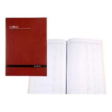 COLLINS ACCOUNT BOOK A4 Journal A60 Series 60 Leaf Soft Red Cover ...
