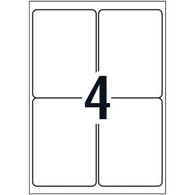Rediform LA4/4L HR PolyLaser White Waterproof Labels: 99.1mm x 139.4 mm ...