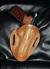 Tucker Pancake Holster, Natural Leather, Egyptian Key Border