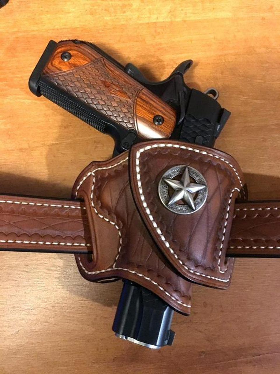 Quick Draw OWB Belt Clip Leather Holster - Maxx Carry