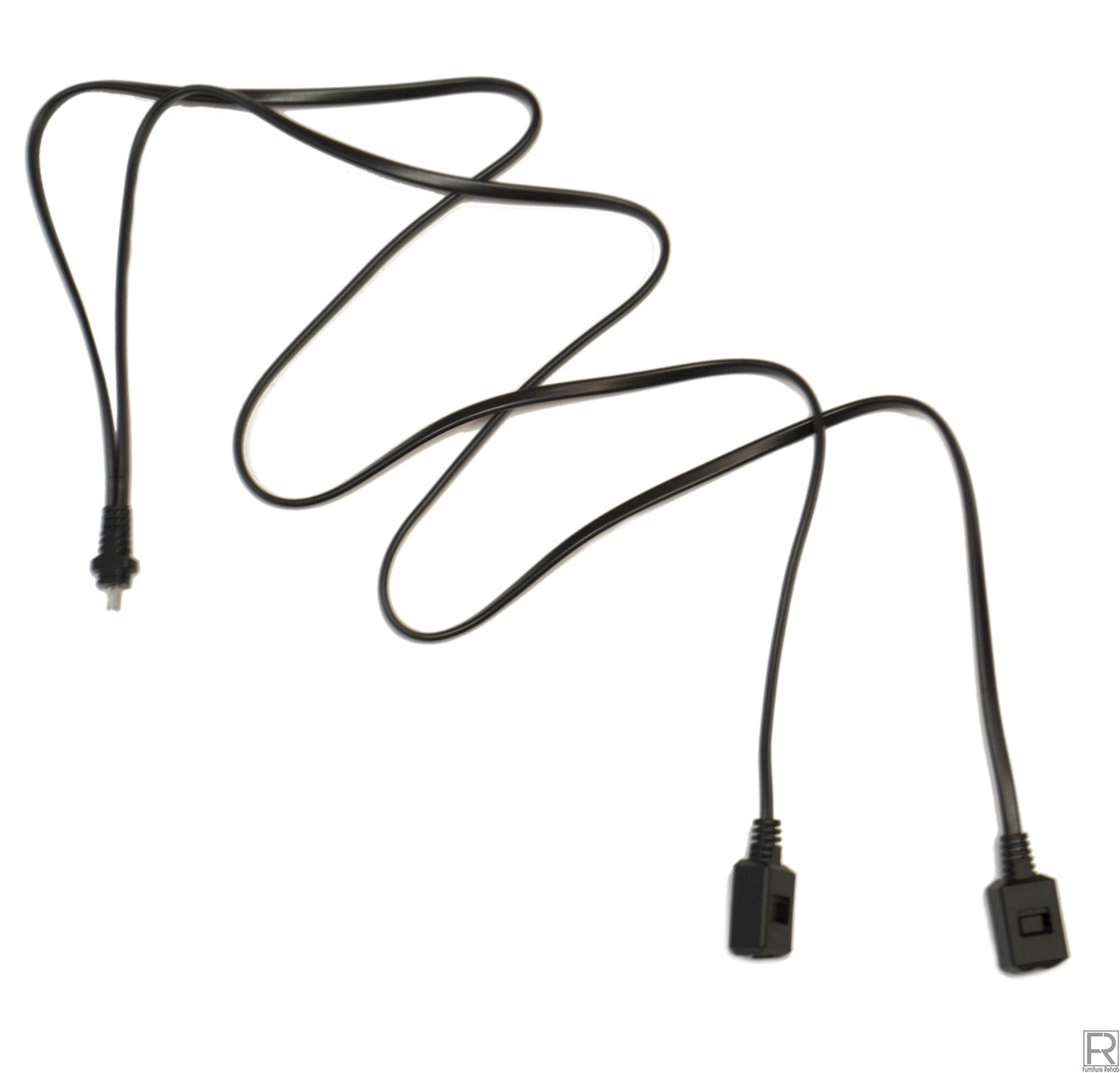 2-Pin Splitter Y-Cable For Okin Limoss Power Recliner Lift Chair Power Supply - OmiLik