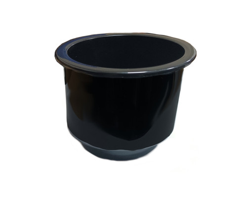 FR Universal Replacement Black Plastic Cup Holder, 3 1/2" Diameter