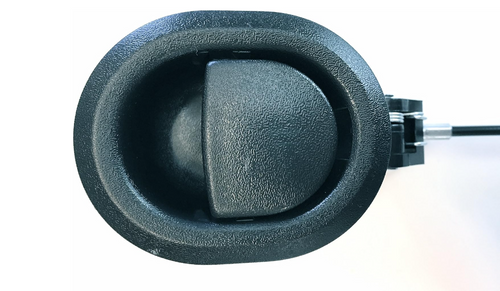 FR Flapper Style Recliner Release Handle and Cable, 3.25" Exposed Wire