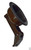 Bowl-shaped flapper head component used to create 3mm Barrel flapper handle. This one comes in brown and is to be used with a  matching brown lever and a 6mm metal dowel.  Useful for replacing worn or broken handles when you've already got matching parts.