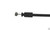 Replacement Recliner Release Cable, 6mm Barrel Connector, 3.78 inch exposed wire, 32 Inches long, S Tip