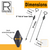 FR Furniture Rehab Original Lazyboy Compatible D-Ring Replacement Recliner Handle Parachute Style