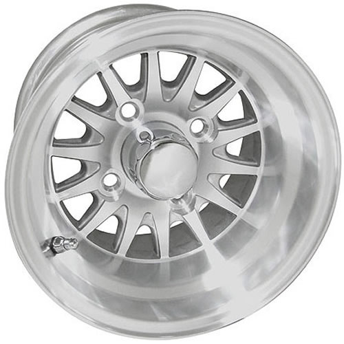 10 inch RHOX Phoenix Machined Golf Cart Wheel Golf Cart King