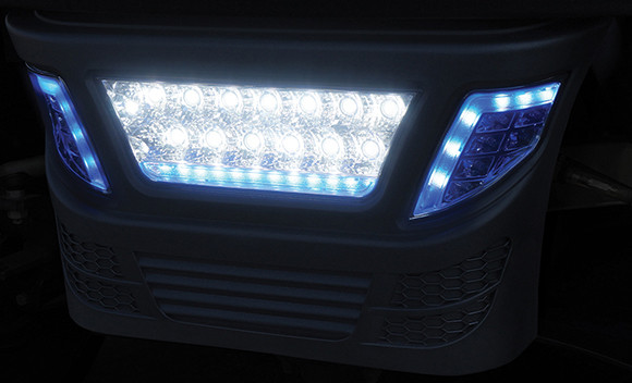 RHOX Club Car Precedent LED Light Bar Bumper Kit w/ LED Accent Lights