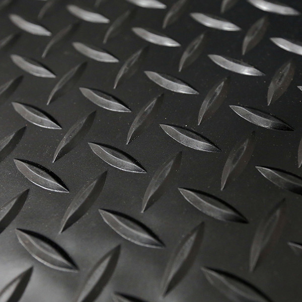 Yamaha Drive Rubber Diamond Plate Floor Mat - golfcartking.com