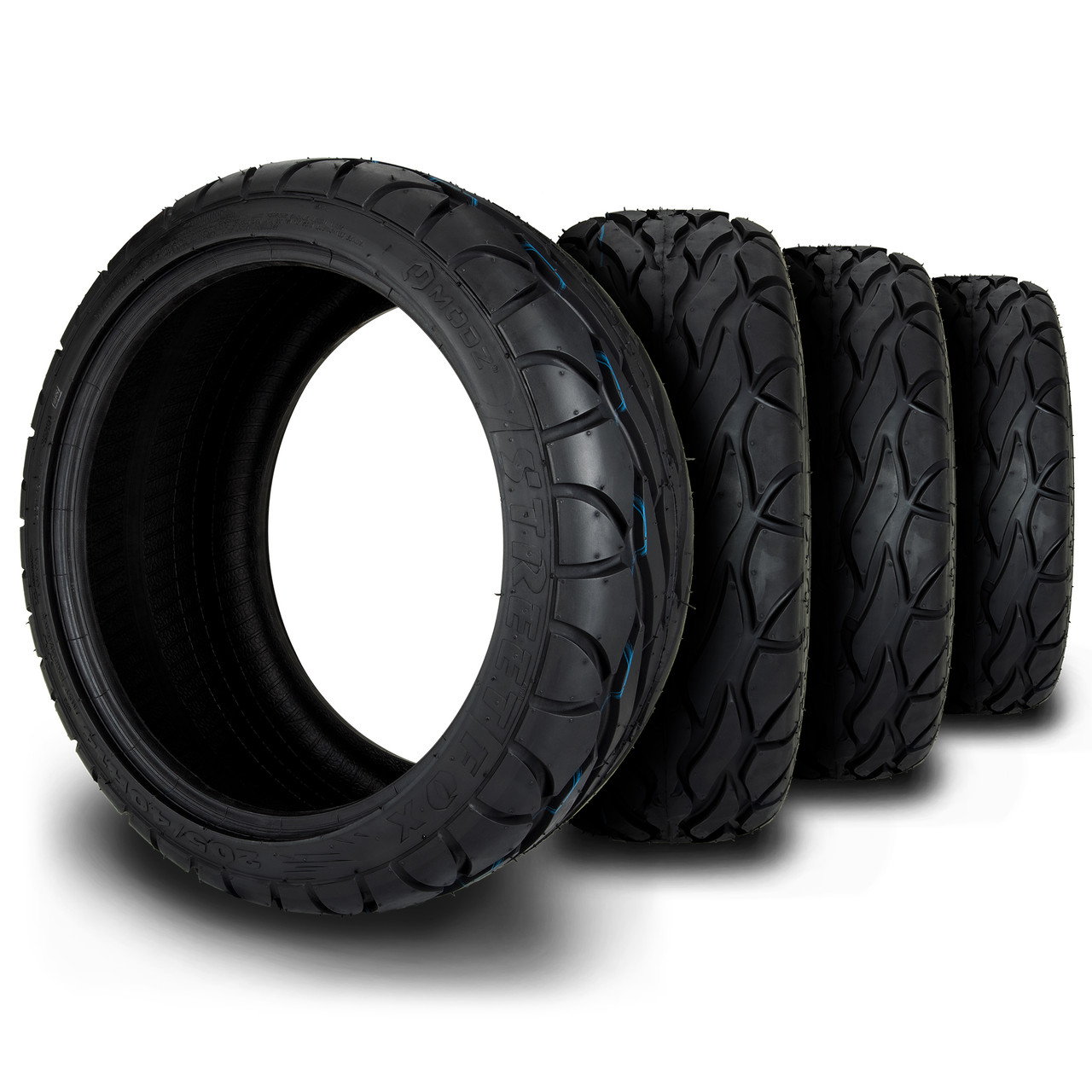 MODZ Street Fox 205/10-14 Radial Tires Set of 4