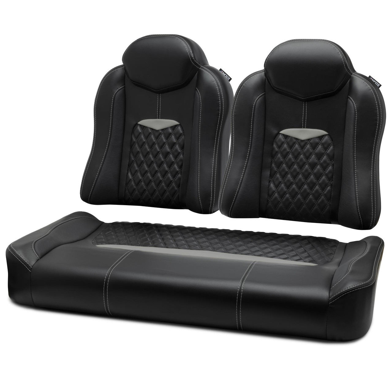 MODZ® FS3 Custom Front Seat - Black Base - Choose Pattern and