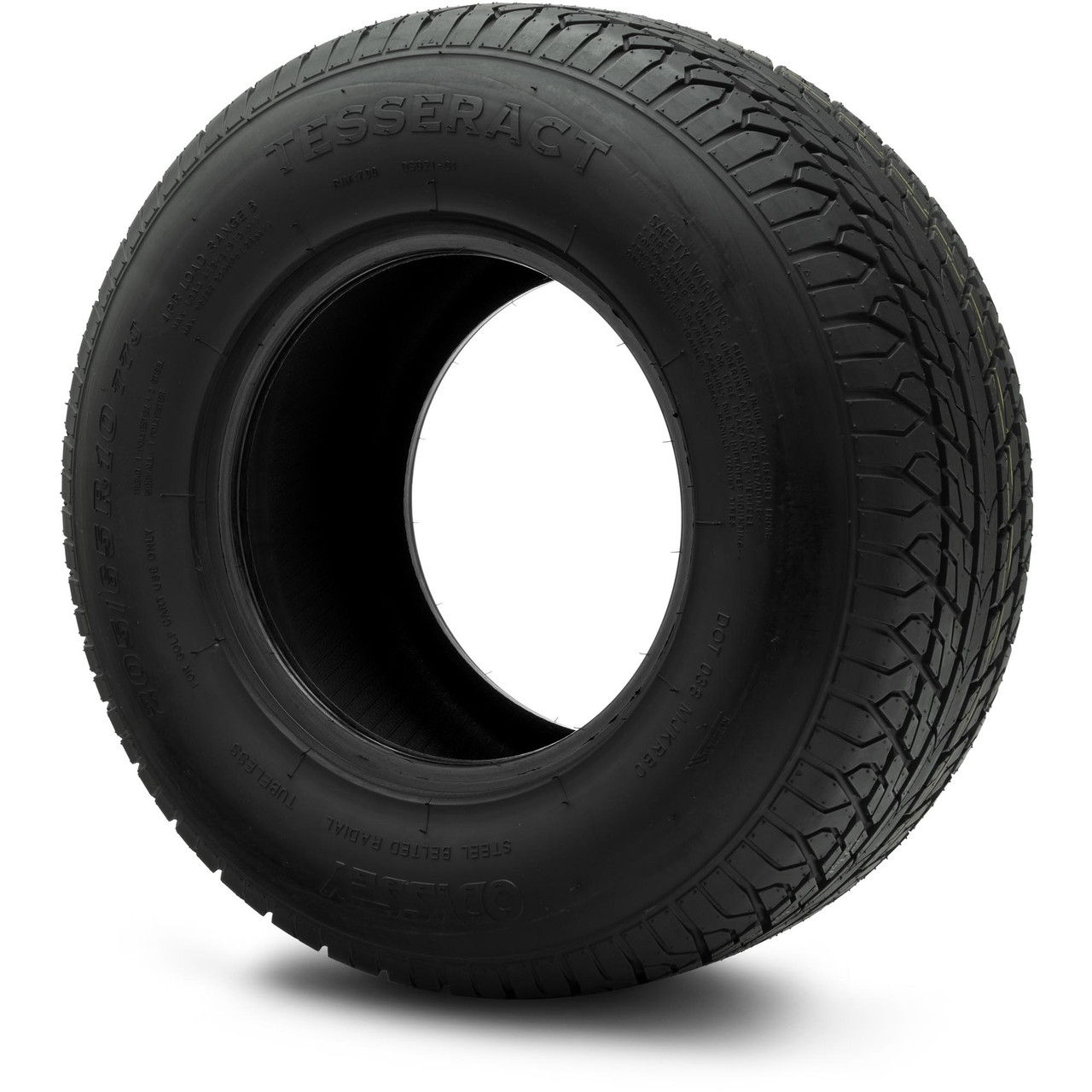 Odyssey Tesseract Steel-Belted Radial Street Golf Cart Tire 205/65-10