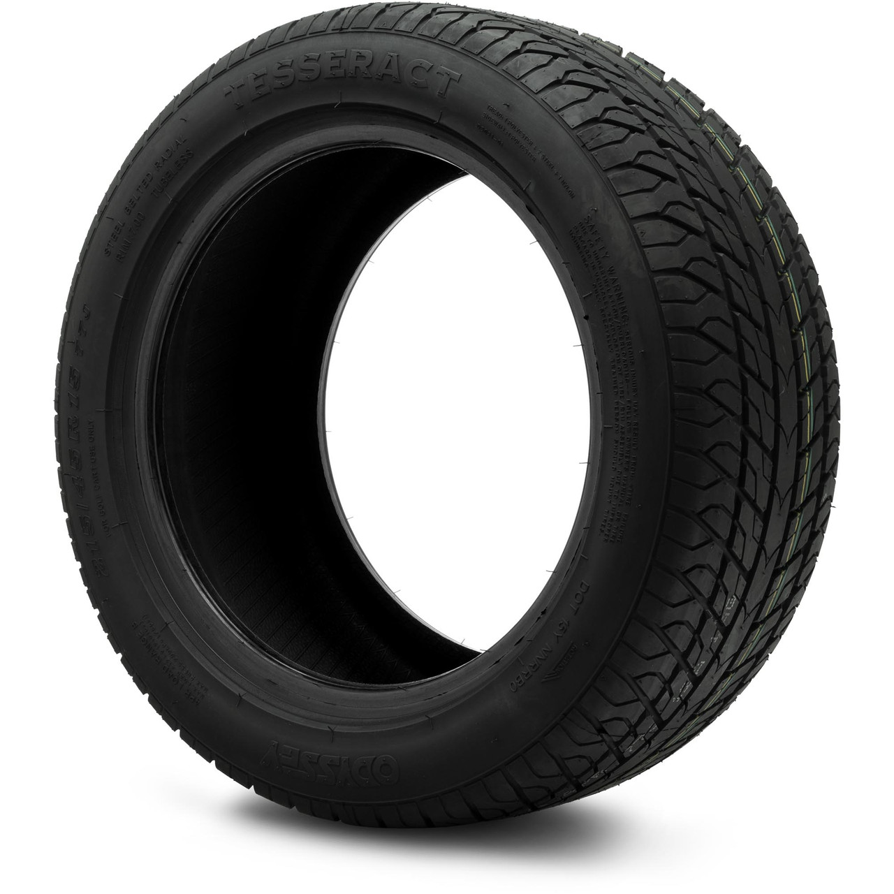 Odyssey Tesseract Steel-Belted Radial Street Golf Cart Tire 215/45-15