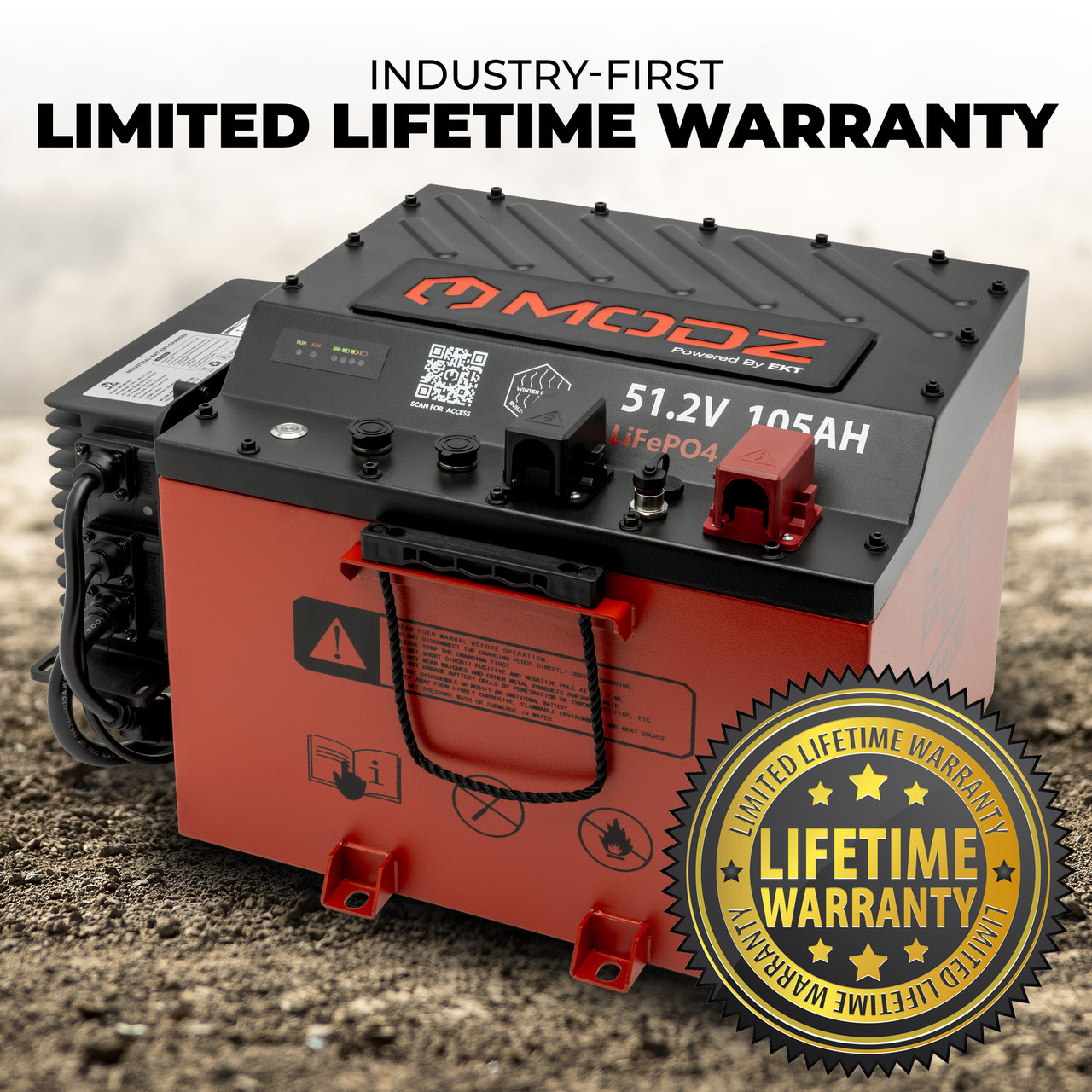 MODZ® Universal 48 Volt (51.2v) 105Ah Nano Lithium Golf Cart