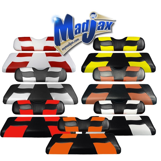 Madjax Riptide Rear Flip Seat Covers Choose Colors Golf Cart King