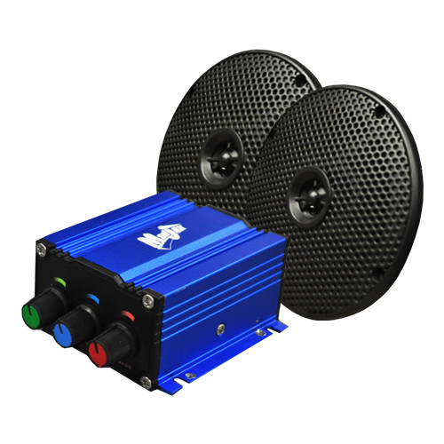 Universal Madjax Bluetooth Mini Amp Kit with Speakers Golf Cart King