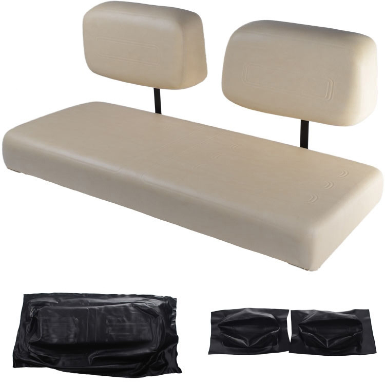 Club Car DS Replacement Front Seat Black Cushions Golf