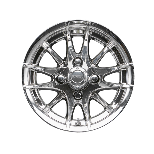 12"x6" RHOX RX107, 12 Spoke Chrome Golf Cart Wheel