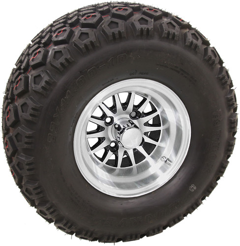 RHOX 10" Phoenix Machined w/ Black Wheels (shown with Mojave tire)