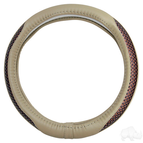 RHOX Steering Wheel Cover - Tan and Super Fiber