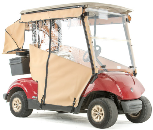 "PRO-TOURING" 3-Sided Sunbrella Track Style Golf Cart Enclosure for Yamaha G29 Drive (Choose Color)