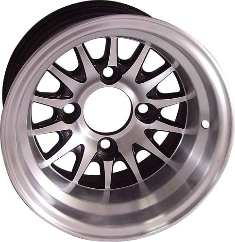 10"x7" GTW Medusa Machined Golf Cart Wheel