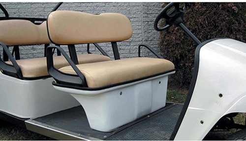 EZGO Tan Seat Pod Assembly for Stretched Golf Cart