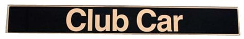 Club Car OEM Factory Name Plate - Black/Gold - 101414801