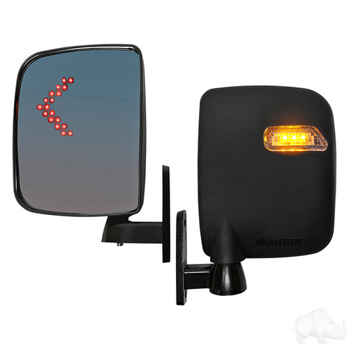 Deluxe LED Side Mirror W/Turn Signal Lights
