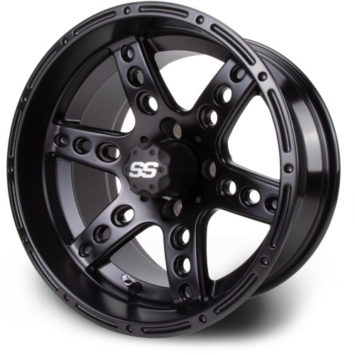 MODZ® Classic 14" Reef Matte Black Golf Cart Wheel