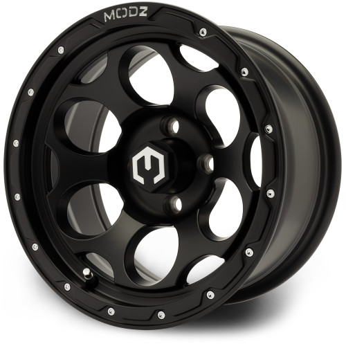 MODZ® 14" Militia Matte Black Golf Cart Wheel