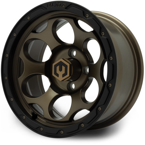 MODZ® 14" Militia Matte Bronze Golf Cart Wheel