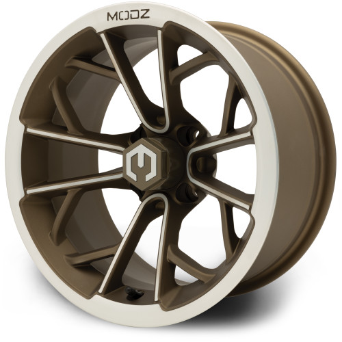 MODZ® 14" Havoc Machined Bronze Golf Cart Wheel