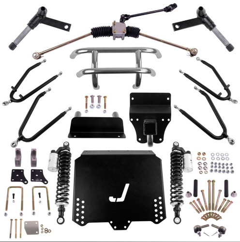Club Car DS with Mechanical Brakes Gas/Electric Jakes Long Travel Lift Kit with Updated External Reservoir Shocks (1992-Up)