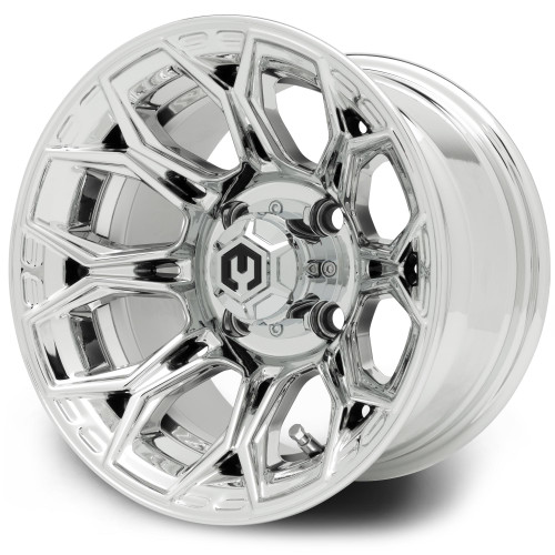 MODZ® 12" Halo Chrome Golf Cart Wheel