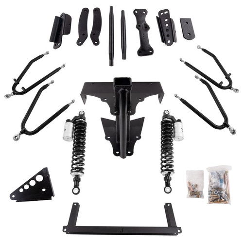 Yamaha G8, G14, G16, G19, G20 Gas & Electric Jake's Long Travel Lift Kit with Updated External Reservoir Shocks
