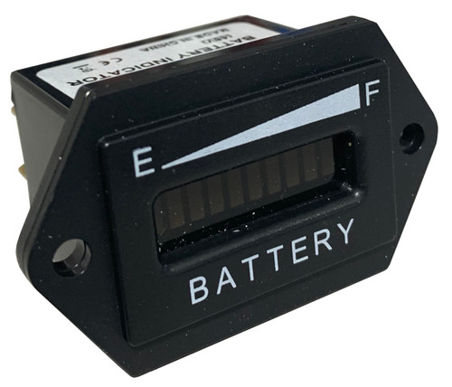 LED Battery State of Charge Meter - Horizontal 48 Volt