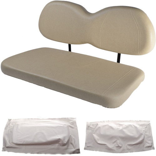 Club Car Precedent Replacement Front Seat - White Cushions