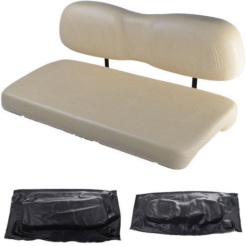 Club Car DS 2000.5 and Newer Replacement Front Seat - Black Cushions