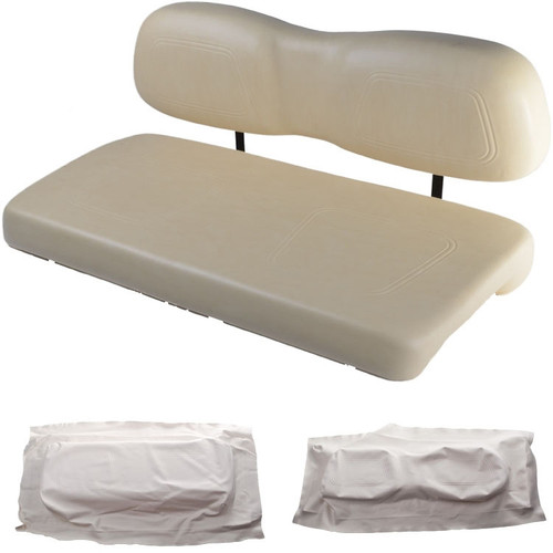 Club Car DS 2000.5 and Newer Replacement Front Seat - White Cushions
