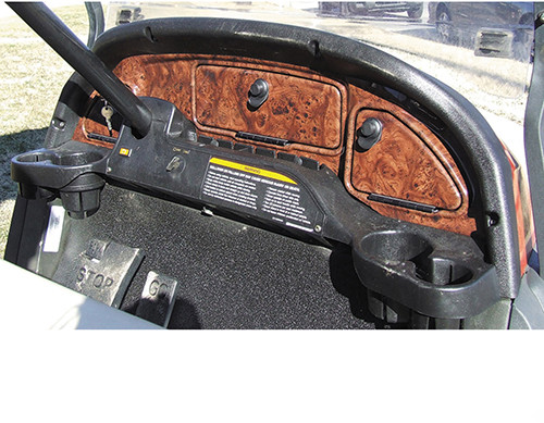 Club Car DS Golf Cart Custom Dash Assembly Wood Grain for 1993 and Up