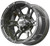 12" RHOX RX321 Black Golf Cart Wheel