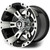 MODZ® 10" Ambush Machined Black 10x7 Golf Cart Wheel