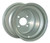 10"x6" Silver Steel Golf Cart Wheel (Centered)