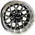 12"x7" RHOX RX282  Machined/Black ET-25 Golf Cart Wheel